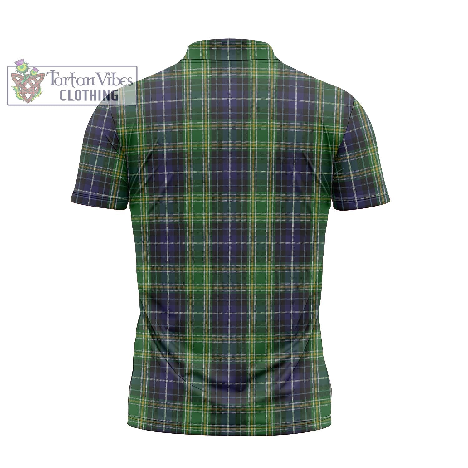 Tartan Vibes Clothing McKellar Tartan Zipper Polo Shirt with Family Crest