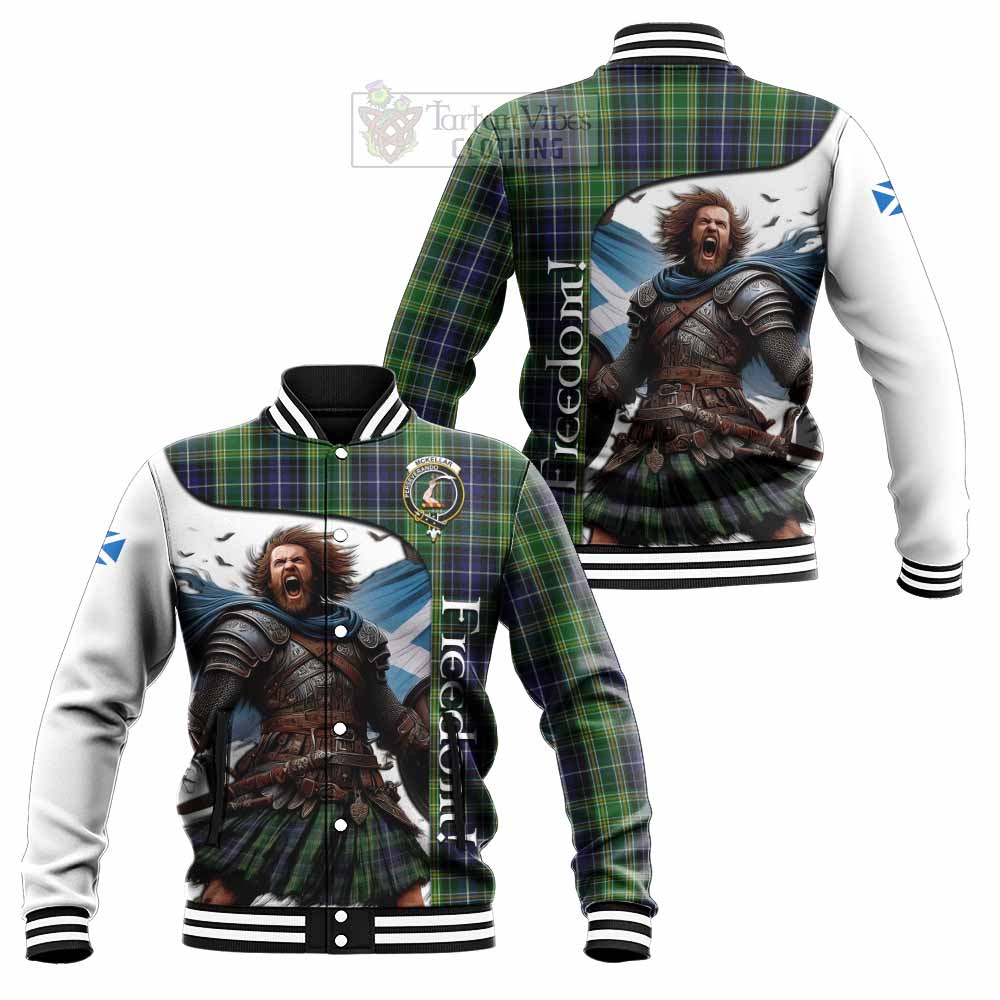 McKellar Crest Tartan Baseball Jacket Inspired by the Freedom of Scottish Warrior - Tartan Vibes Clothing