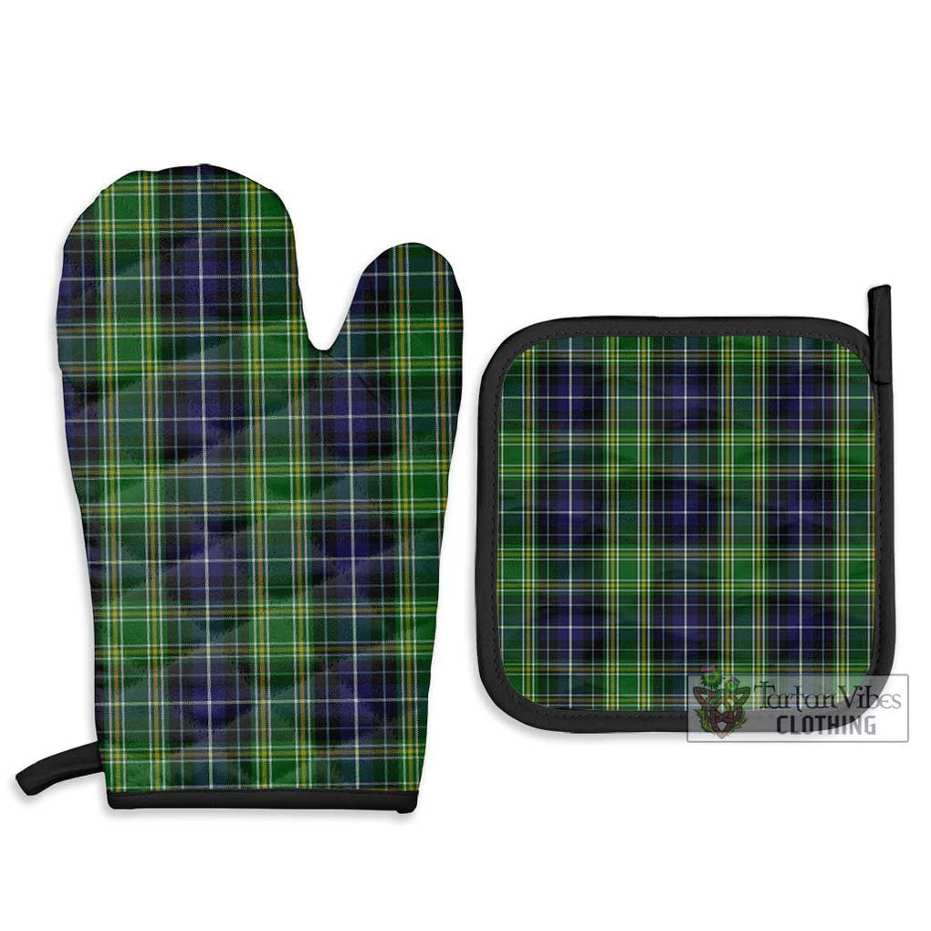 McKellar Tartan Combo Oven Mitt & Pot-Holder Combo 1 Oven Mitt & 2 Pot-Holder Black - Tartan Vibes Clothing