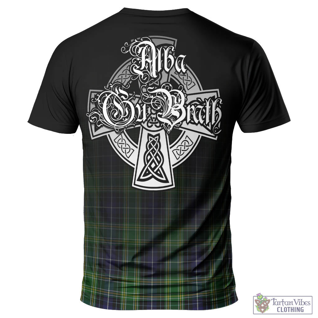 Tartan Vibes Clothing McKellar Tartan T-Shirt Featuring Alba Gu Brath Family Crest Celtic Inspired
