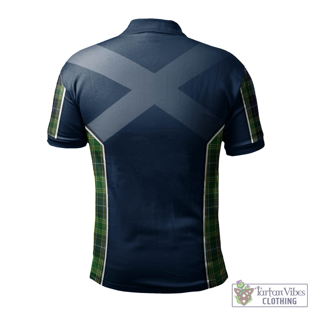 Tartan Vibes Clothing McKellar Tartan Men's Polo Shirt with Family Crest and Lion Rampant Vibes Sport Style