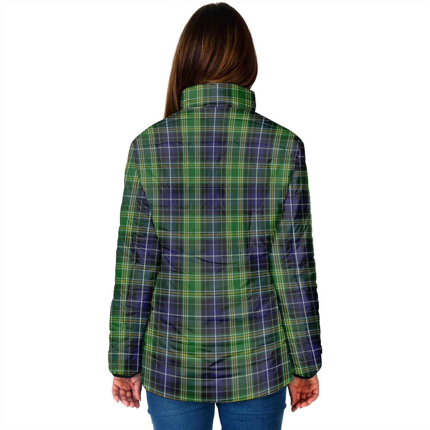 McKellar Tartan Padded Jacket with Family Crest - Tartan Vibes Clothing