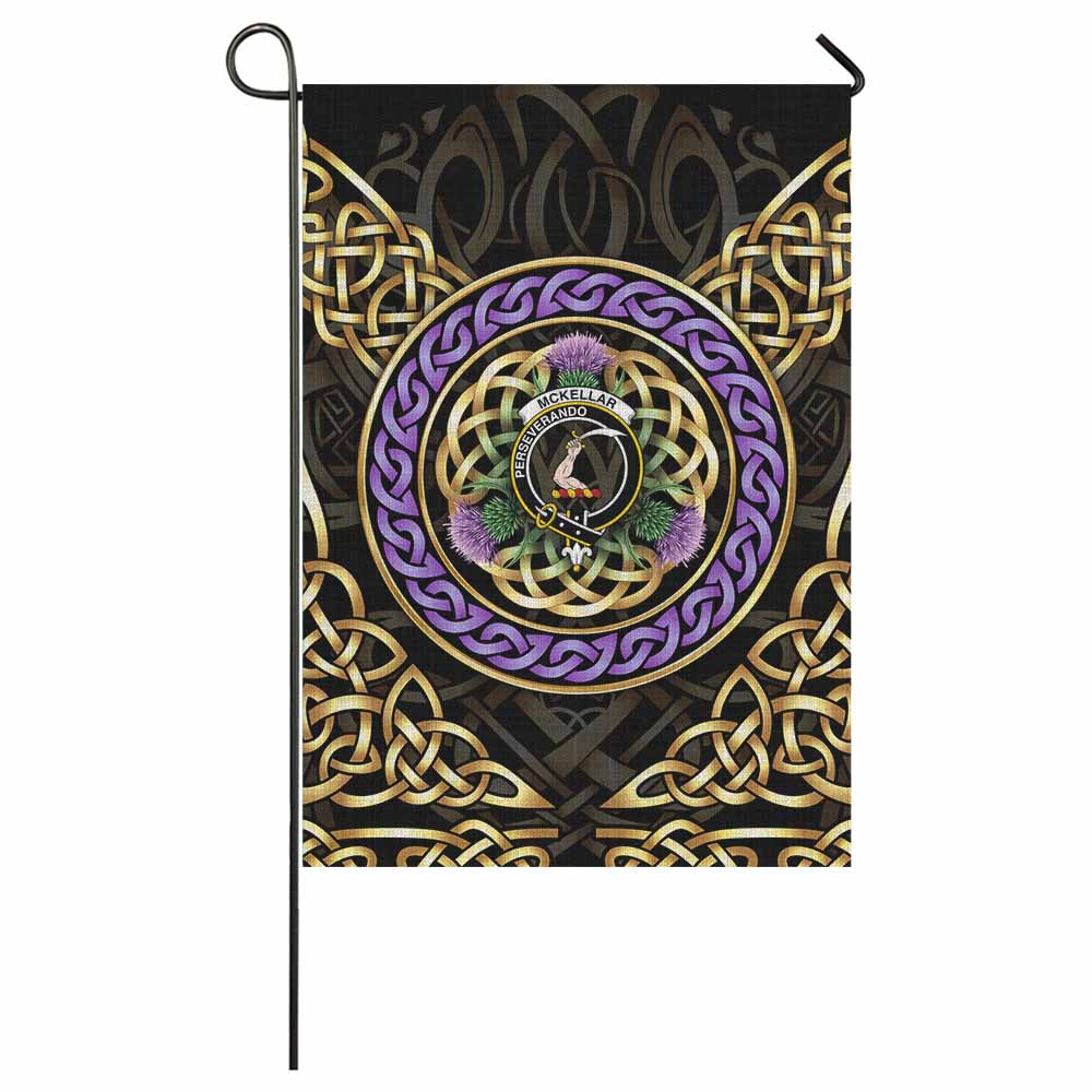 McKellar Clan Crest Garden Flag Celtic Scottish Thistle