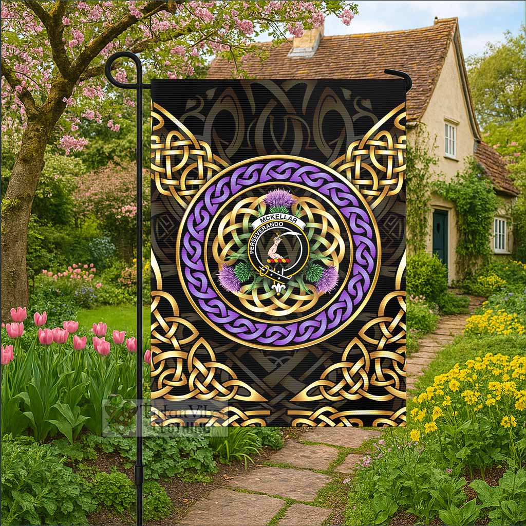McKellar Clan Crest Garden Flag Celtic Scottish Thistle