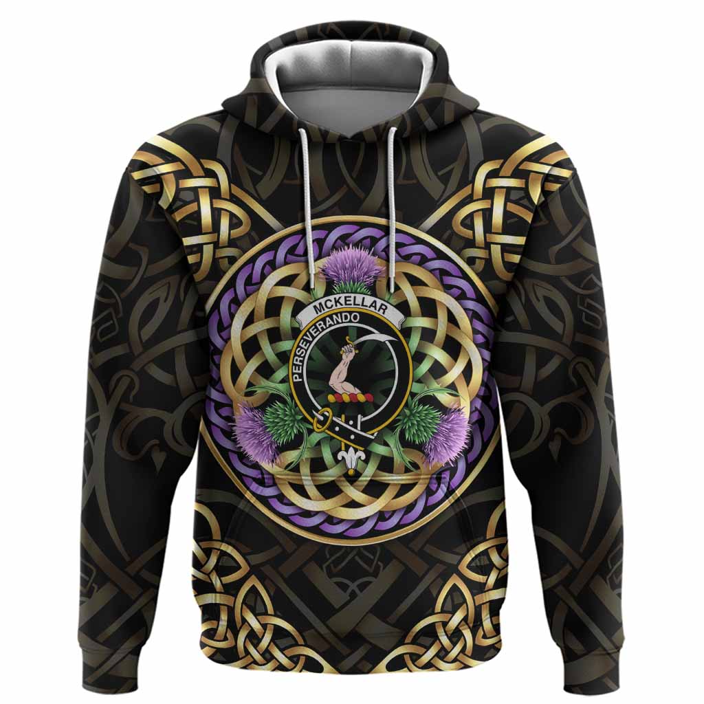 McKellar Clan Crest Hoodie Celtic Scottish Thistle Pullover Hoodie - Tartan Vibes Clothing