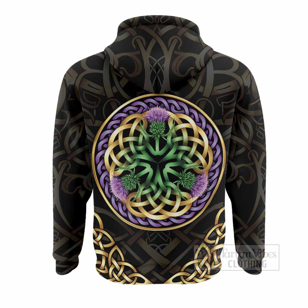 McKellar Clan Crest Hoodie Celtic Scottish Thistle - Tartan Vibes Clothing
