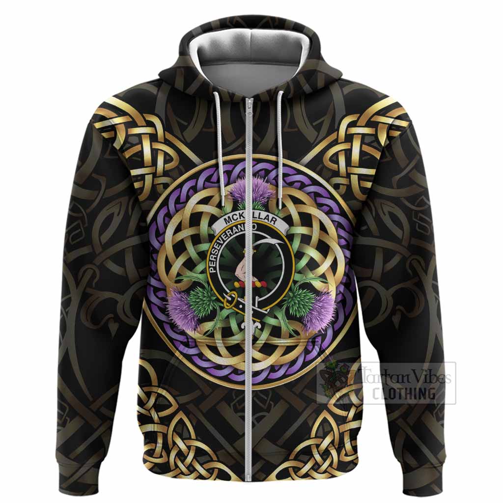McKellar Clan Crest Hoodie Celtic Scottish Thistle Zip Hoodie - Tartan Vibes Clothing