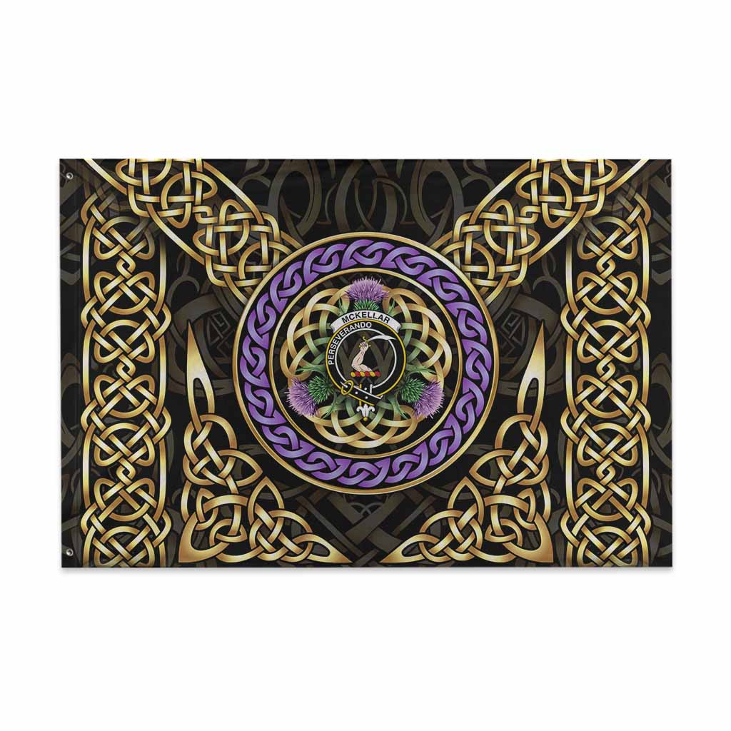 McKellar Clan Crest House Flag Celtic Scottish Thistle 48*72 inch (120*180 cm) - Tartan Vibes Clothing