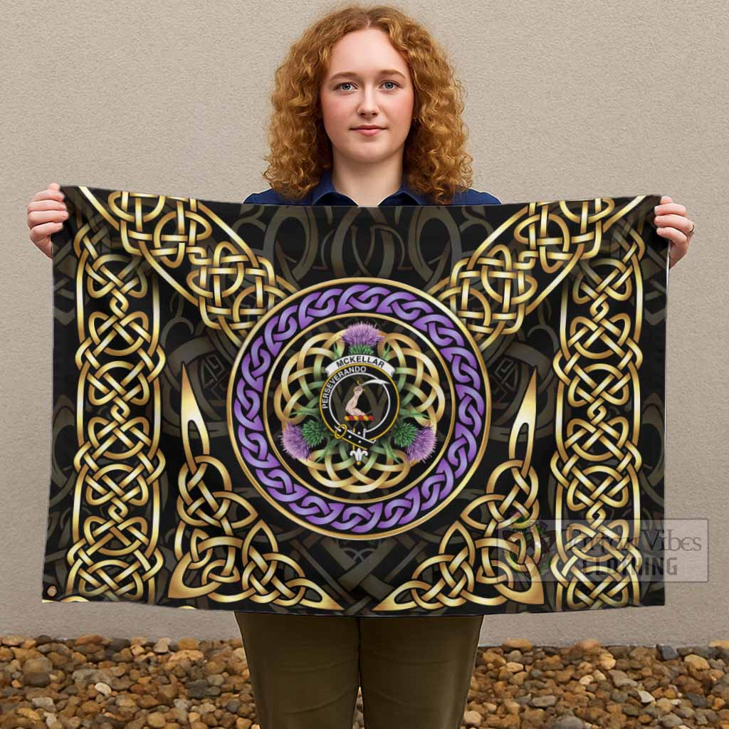 McKellar Clan Crest House Flag Celtic Scottish Thistle - Tartan Vibes Clothing