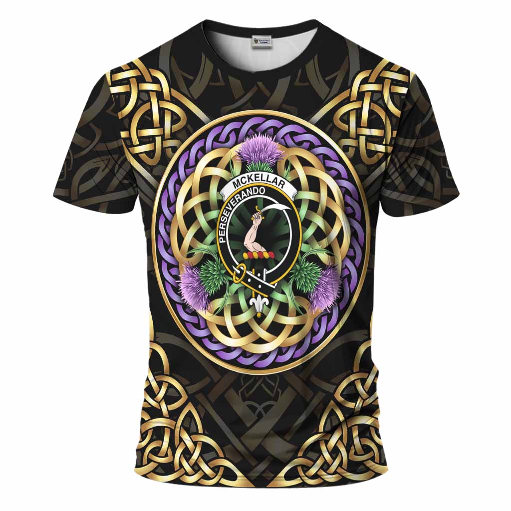 McKellar Clan Crest T-Shirt Celtic Scottish Thistle