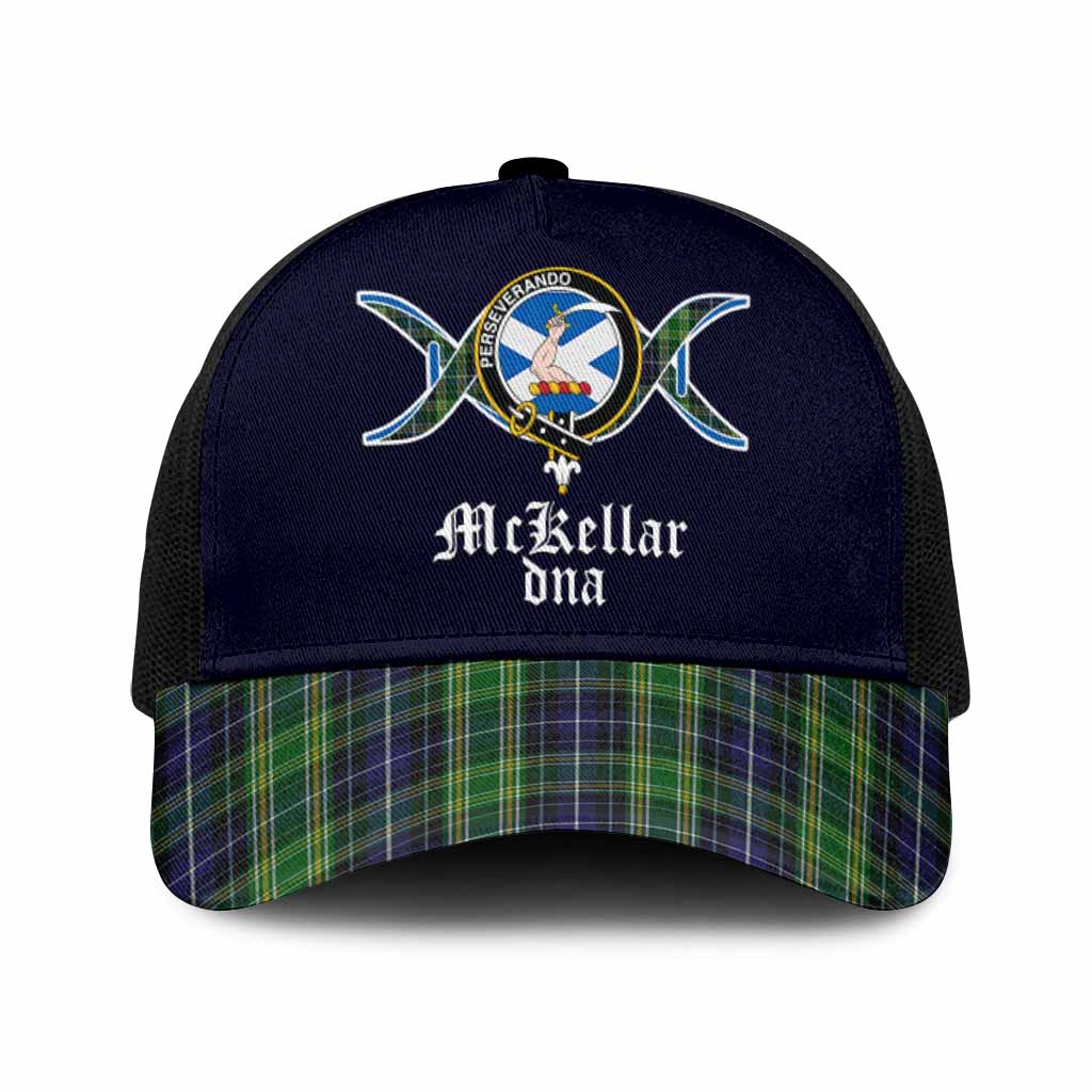 McKellar Clan DNA Tartan Mesh Trucker Cap One Size (Adjustable) Black - Tartan Vibes Clothing