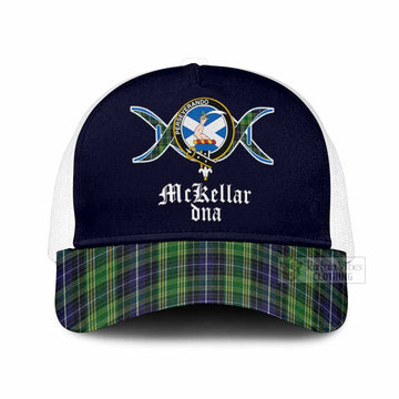 McKellar Clan DNA Tartan Mesh Trucker Cap One Size (Adjustable) White - Tartan Vibes Clothing