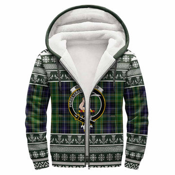 McKellar Clan Tartan Christmas Fleece Hoodie with Family Crest - Tartan Vibes Clothing