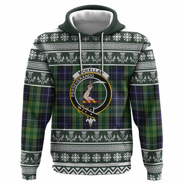 McKellar Clan Tartan Christmas Hoodie with Family Crest - Tartan Vibes Clothing