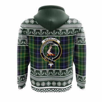McKellar Clan Tartan Christmas Hoodie with Family Crest - Tartan Vibes Clothing