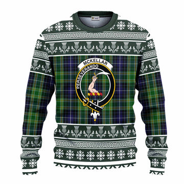 McKellar Clan Tartan Christmas Ugly Sweater with Family Crest - Tartan Vibes Clothing