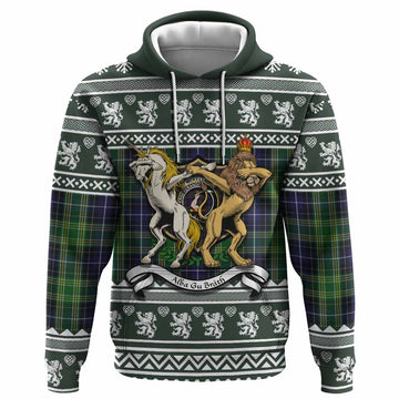 McKellar Clan Tartan Crest Christmas Hoodie Coat of Arms Funny Style - Tartan Vibes Clothing