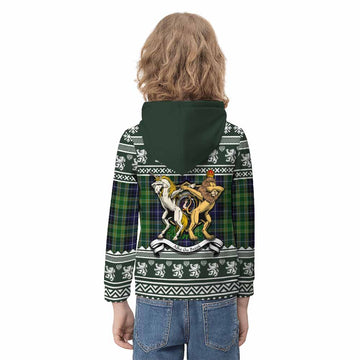 McKellar Clan Tartan Crest Christmas Kid Hoodie Coat of Arms Funny Style - Tartan Vibes Clothing