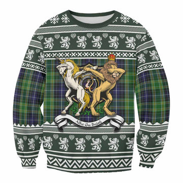 McKellar Clan Tartan Crest Christmas Sweatshirt Coat of Arms Funny Style - Tartan Vibes Clothing