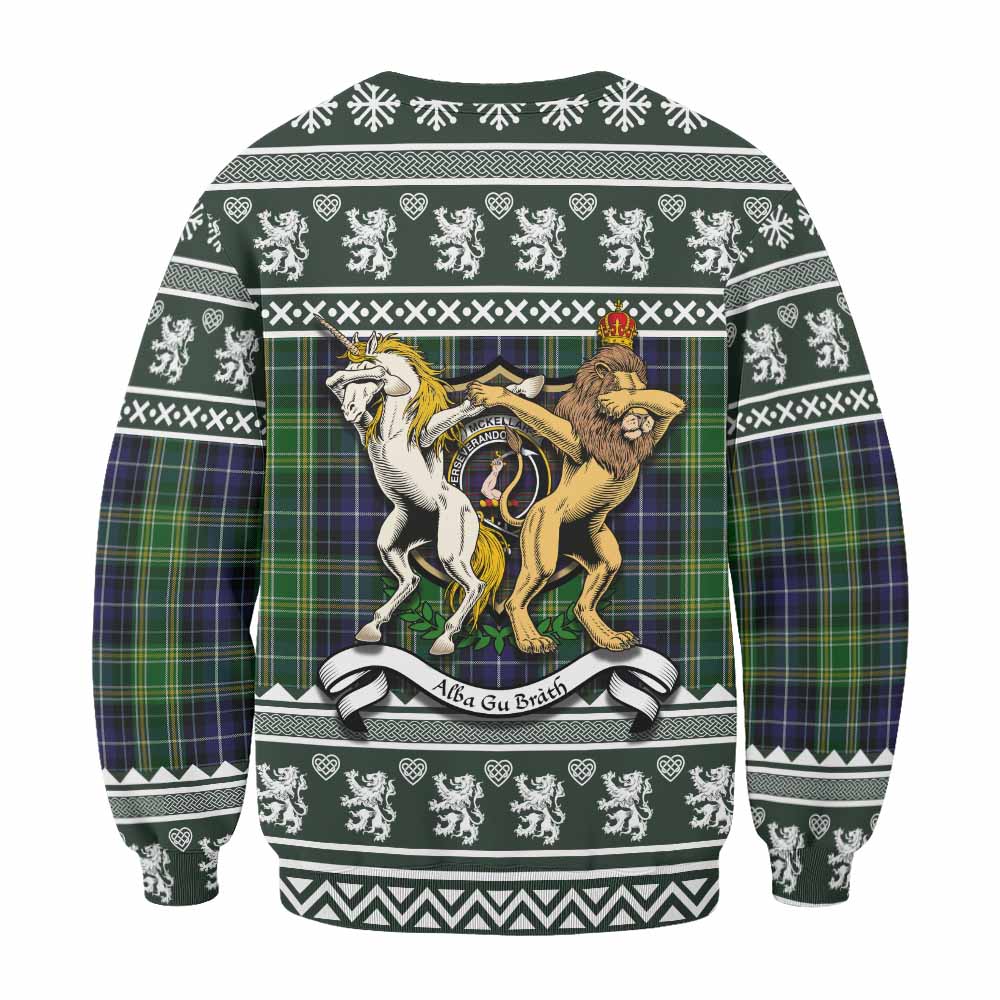 McKellar Clan Tartan Crest Christmas Sweatshirt Coat of Arms Funny Style - Tartan Vibes Clothing