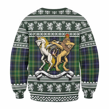 McKellar Clan Tartan Crest Christmas Sweatshirt Coat of Arms Funny Style - Tartan Vibes Clothing