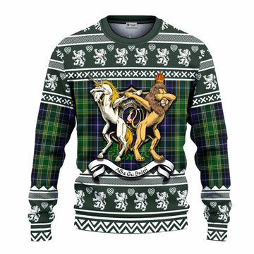 McKellar Clan Tartan Crest Christmas Ugly Sweater Coat of Arms Funny Style - Tartan Vibes Clothing