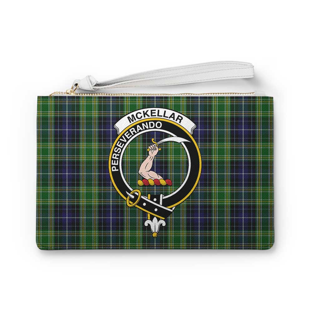 Tartan Vibes Clothing McKellar Family Crest Tartan Clutch Bag