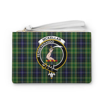 Tartan Vibes Clothing McKellar Family Crest Tartan Clutch Bag