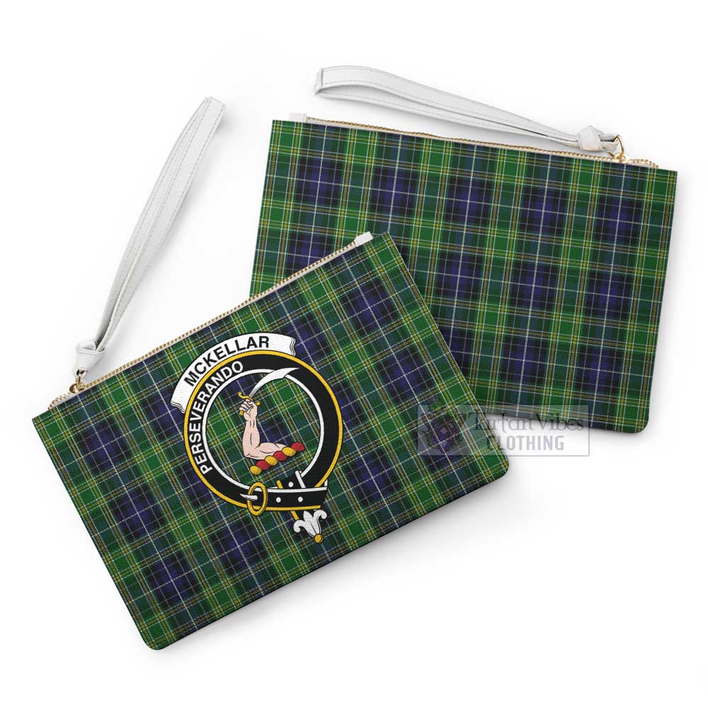 Tartan Vibes Clothing McKellar Family Crest Tartan Clutch Bag