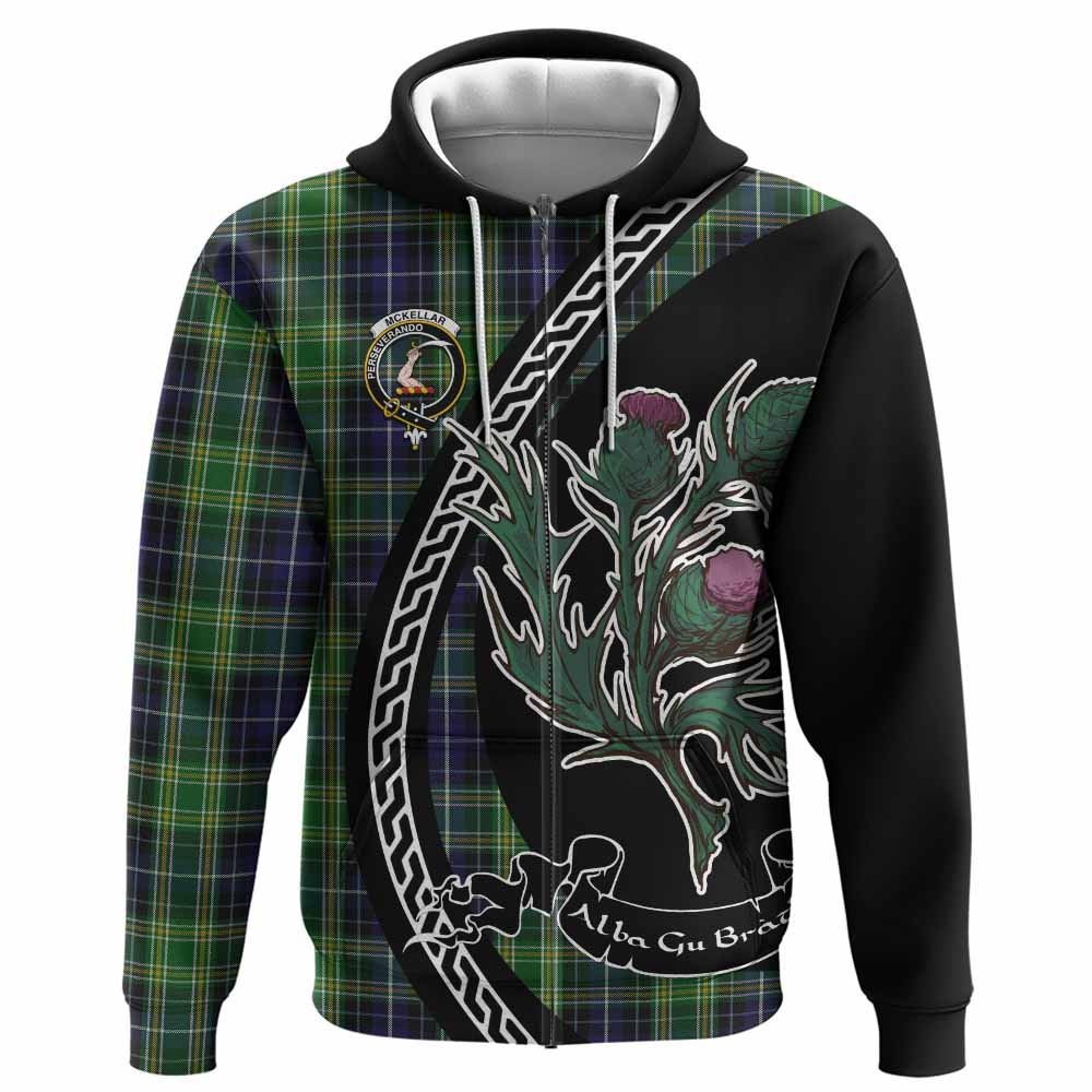 McKellar Family Crest Tartan Hoodie Alba Thistle Inspired - Tartan Vibes Clothing