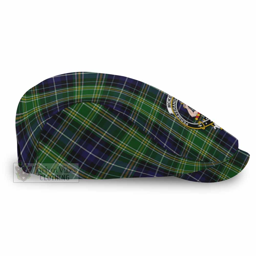 McKellar Family Crest Tartan Jeff Cap, Tartan Flat Cap
