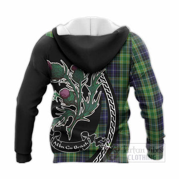 McKellar Family Crest Tartan Knitted Hoodie Alba Thistle Inspired - Tartan Vibes Clothing
