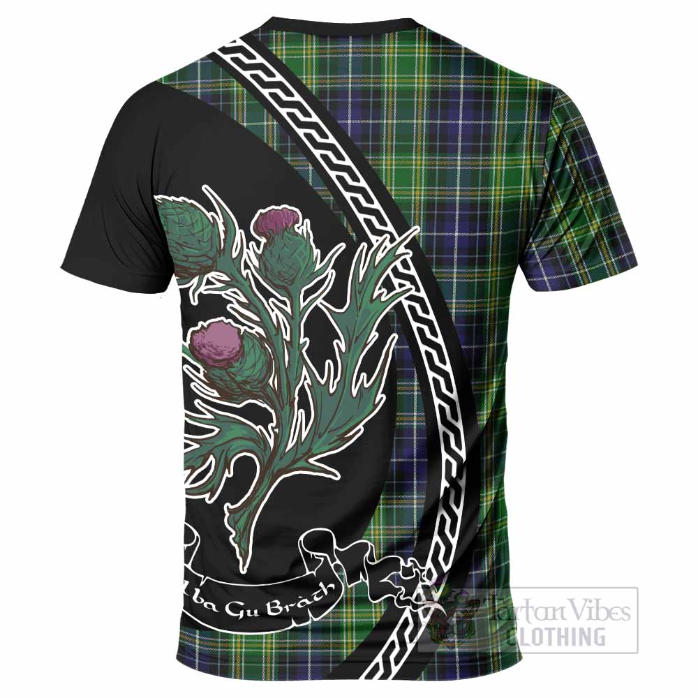 McKellar Family Crest Tartan T-Shirt Alba Thistle Inspired - Tartan Vibes Clothing