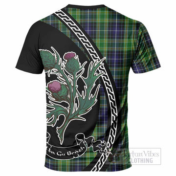 McKellar Family Crest Tartan T-Shirt Alba Thistle Inspired - Tartan Vibes Clothing
