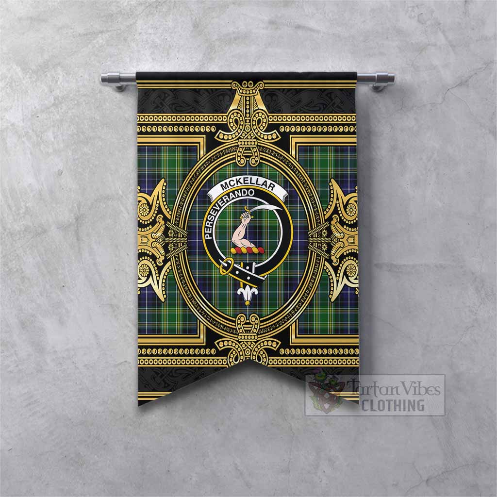McKellar Scottish Tartan Crest Gonfalon Royal Stylized Fishtail - Tartan Vibes Clothing