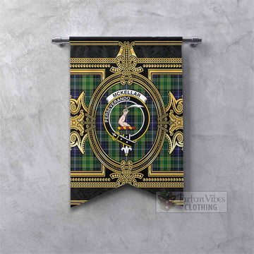McKellar Scottish Tartan Crest Gonfalon Royal Stylized Fishtail - Tartan Vibes Clothing