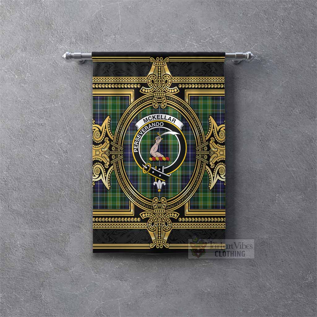 McKellar Scottish Tartan Crest Gonfalon Royal Stylized Rectangle - Tartan Vibes Clothing