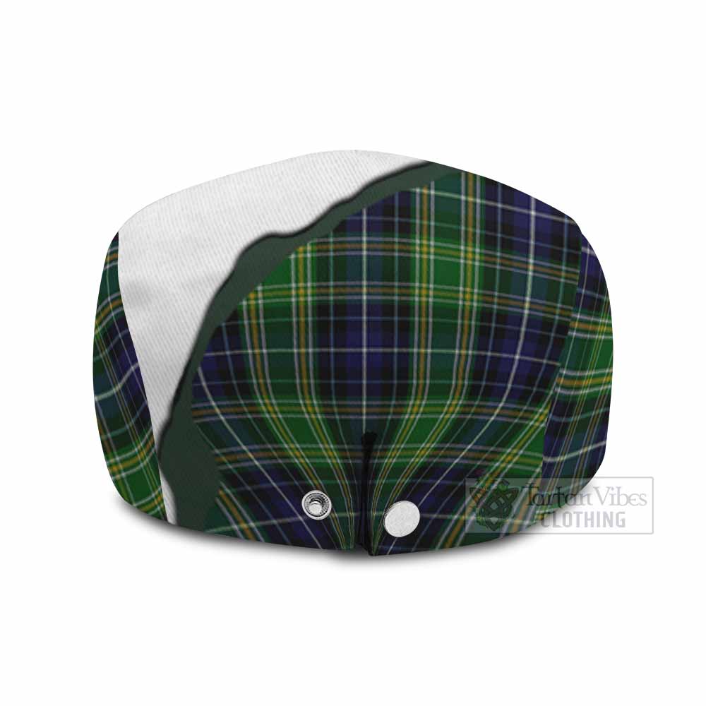 McKellar Scottish Terrier Tartan Flat Cap, Jeff Cap Thistle Heritage Art - Tartan Vibes Clothing