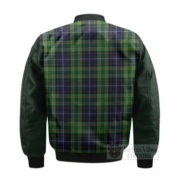 McKellar Tartan Accent Bomber Jacket with Family Crest