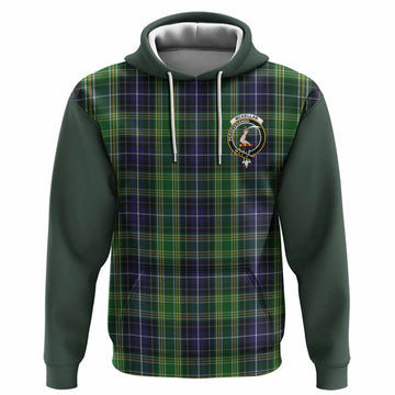 McKellar Tartan Accent Hoodie with Family Crest