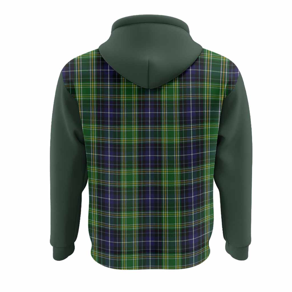 McKellar Tartan Accent Hoodie with Family Crest