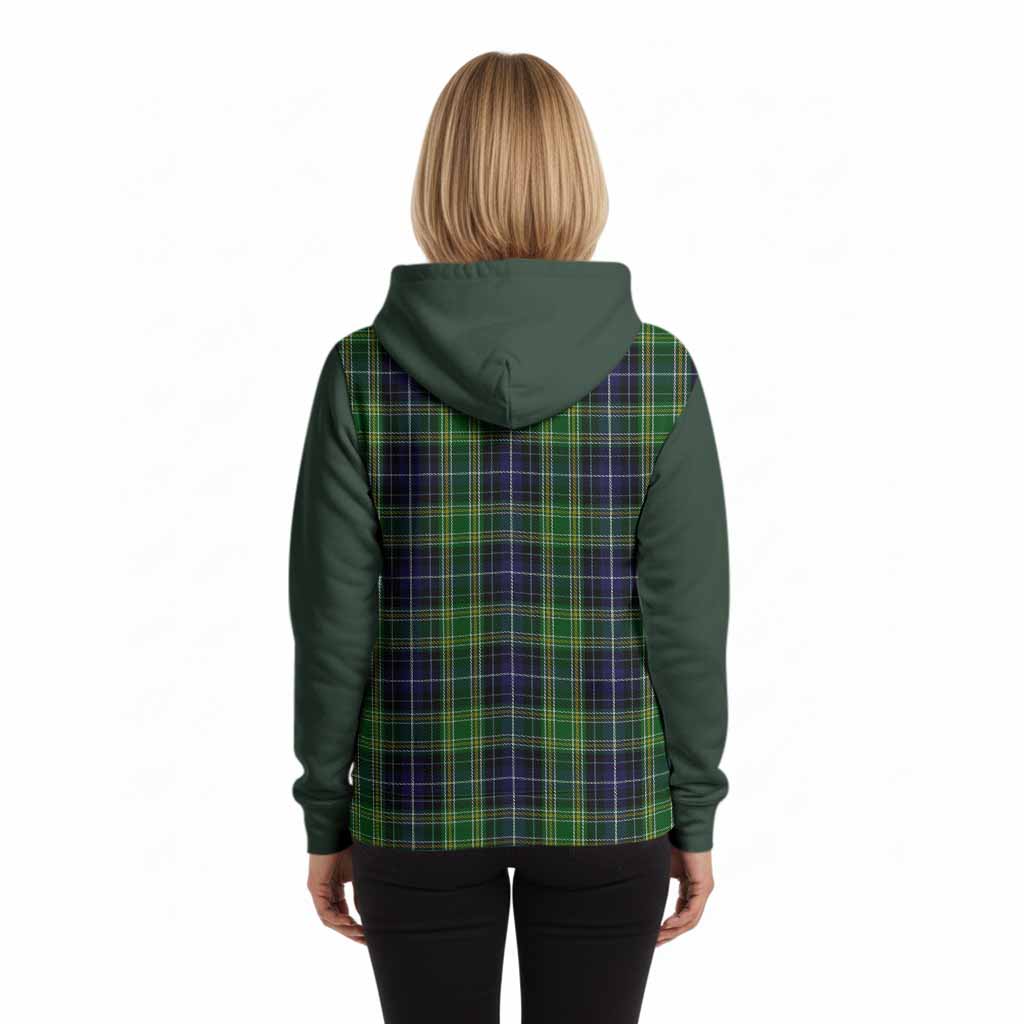 McKellar Tartan Accent Hoodie with Family Crest