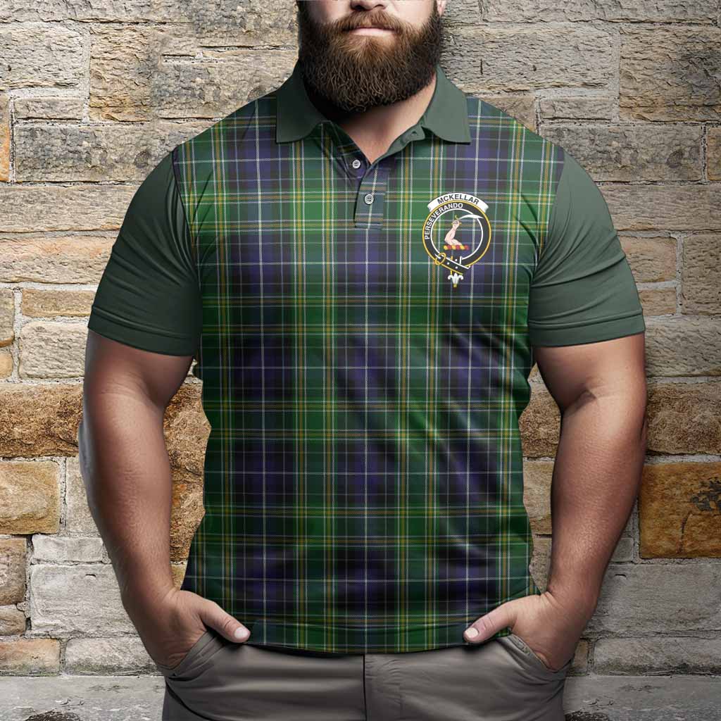 McKellar Tartan Accent Polo Shirt with Family Crest