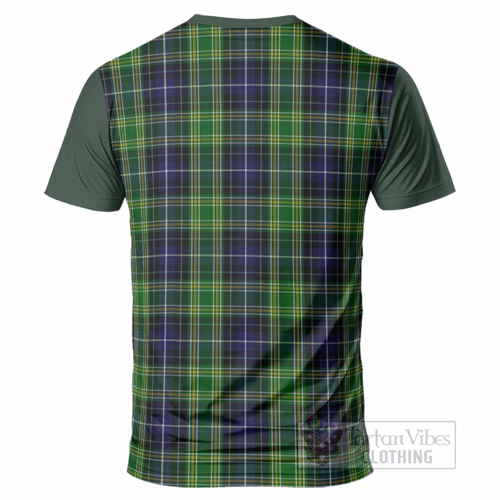 McKellar Tartan Accent T-Shirt with Family Crest