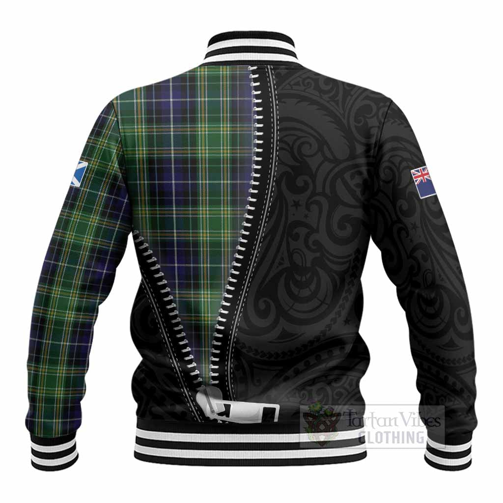 McKellar Tartan Baseball Jacket New Zealand Pattern Unique Zipper Stylized