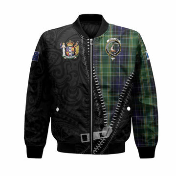 McKellar Tartan Bomber Jacket New Zealand Pattern Unique Zipper Stylized
