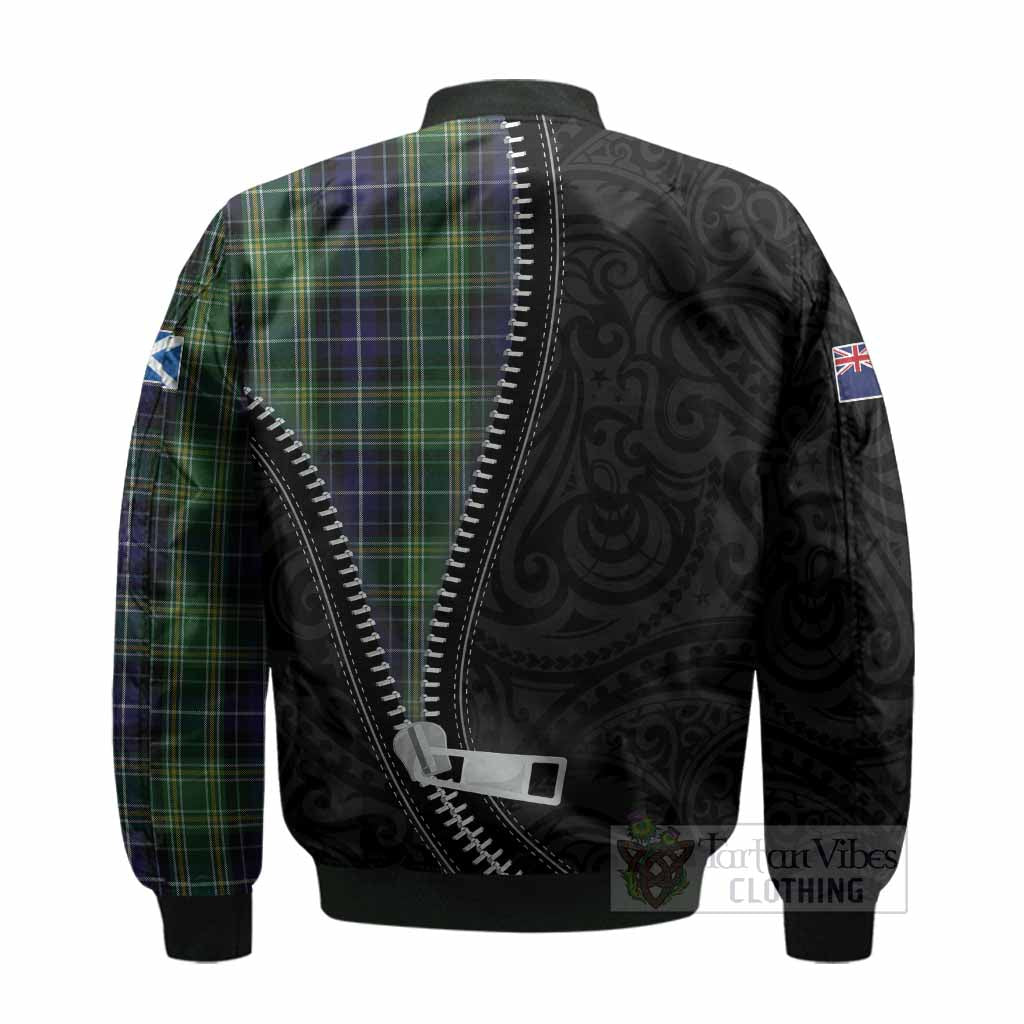 McKellar Tartan Bomber Jacket New Zealand Pattern Unique Zipper Stylized
