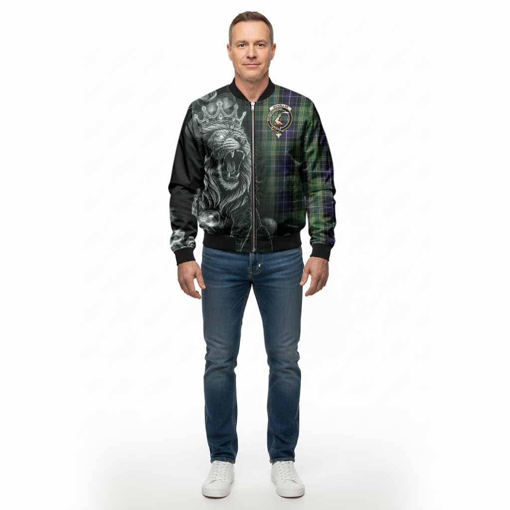 McKellar Tartan Bomber Jacket Roaring Lion Heritage