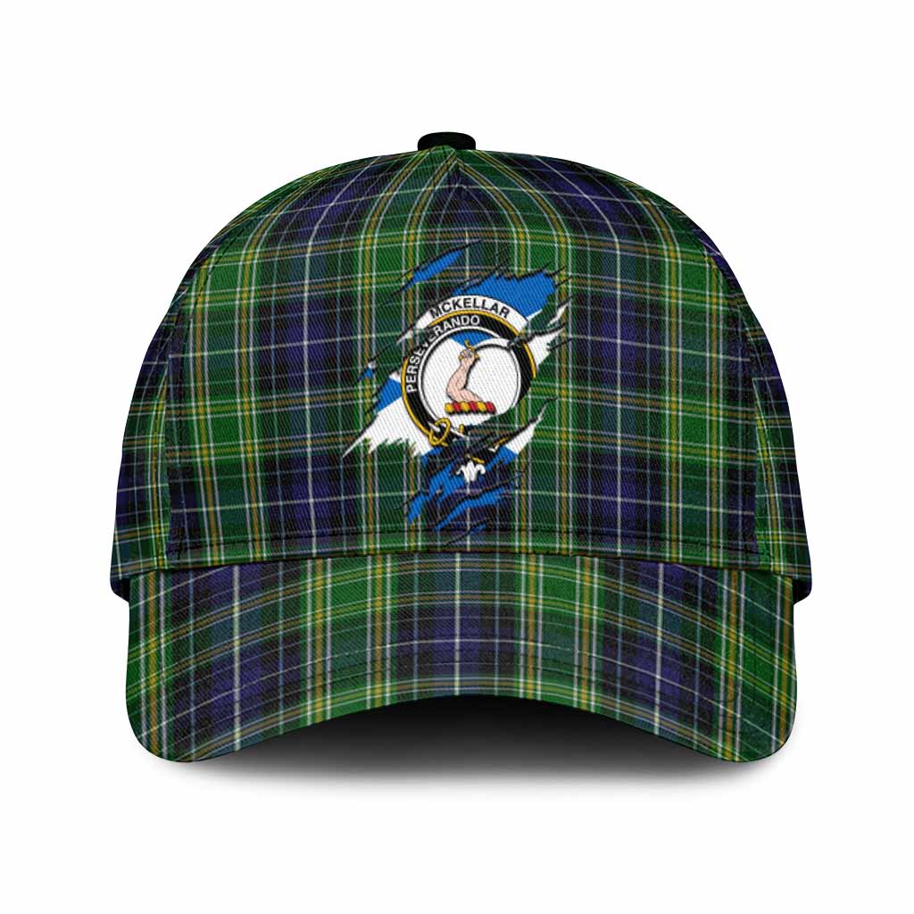 McKellar Tartan Classic Cap with Family Crest In Me Style