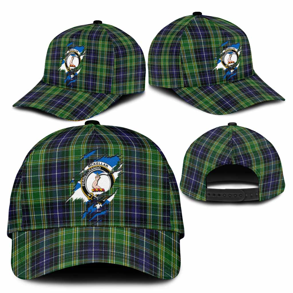 McKellar Tartan Classic Cap with Family Crest In Me Style